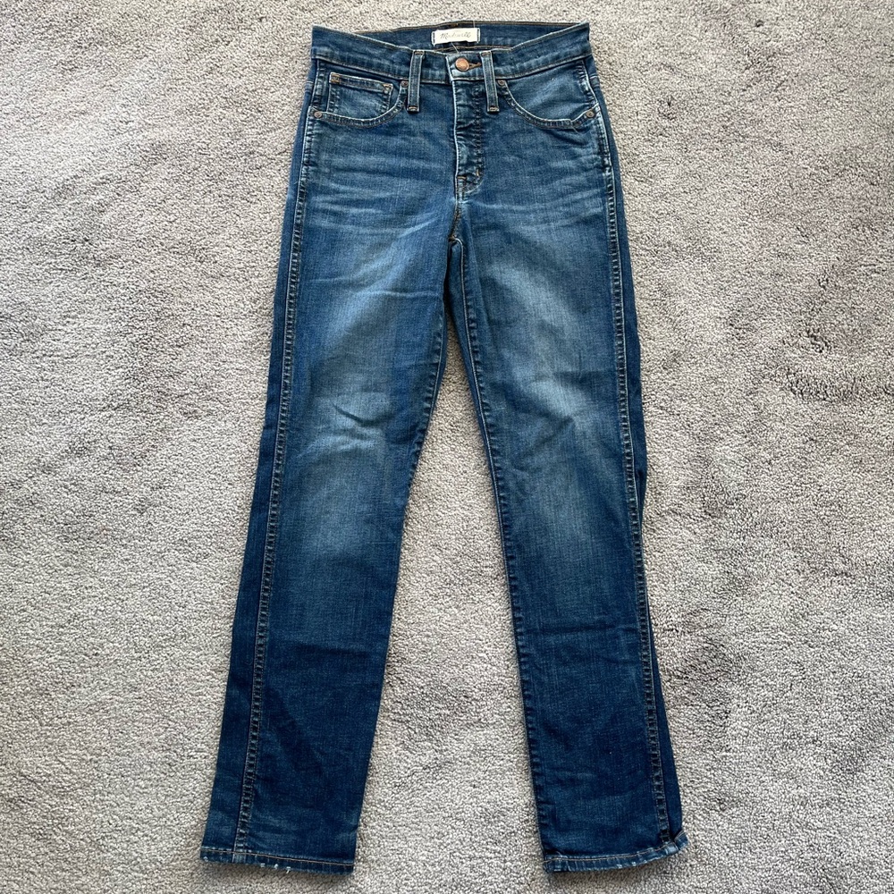 Madewell Women’s Blue Straight Leg Jeans